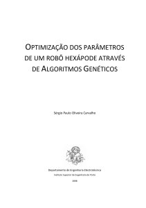 optimização dos parâmetros de um robô hexápode através de