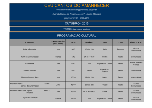 CEU CANTOS DO AMANHECER