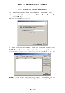 Configuração de e-mail no Microsoft Outlook