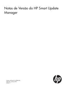 Notas de Versão do HP Smart Update Manager
