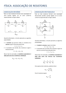física: associação de resistores
