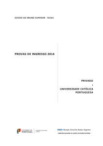 Guia das Provas de Ingresso 2014