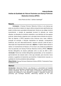 Análise da Qualidade de Vida em Pacientes com Doença Pulmonar