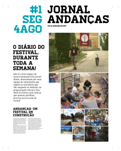 Este é o novo espaço do Jornal Andanças! Um