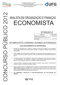 economista - Prefeitura de Goiânia