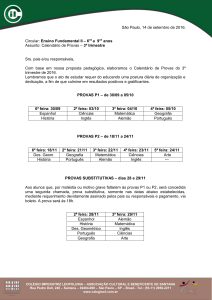 São Paulo, 14 de setembro de 2016. Circular: Ensino Fundamental