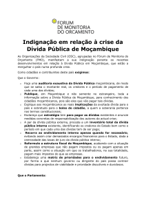 Indignação da Sociedade Civil face à Crise da Dívida Pública