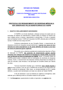 Protocolo de Ressarcimento - Polícia Militar do Paraná