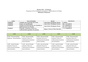 Horário 2014 – II Semestre Programa de Pós - PRPG