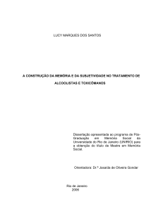 LUCY MARQUES DOS SANTOS A CONSTRUÇÃO DA MEMÓRIA E