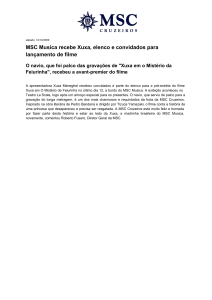 MSC Musica recebe Xuxa, elenco e convidados para lançamento