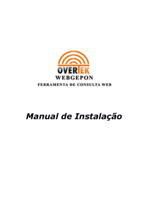 Manual de Instalação do WEBGEPON