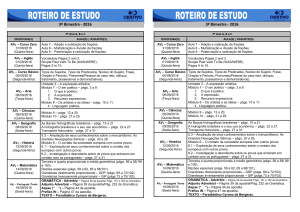 3º Bimestre - 2016 3º Bimestre