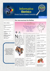 Dia Internacional da Mulher - Pagina Inicial | farmaciadev.saude.pe