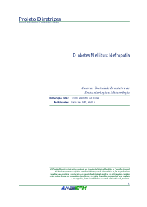 Diabetes Mellitus: Nefropatia