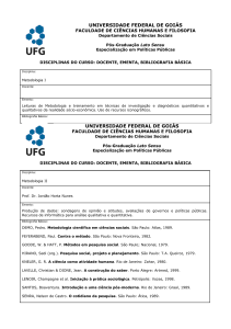 universidade federal de goiás universidade federal de goiás