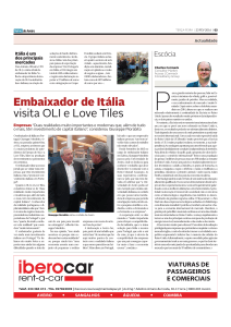 Embaixador de Itália visita OLI e Love Tiles