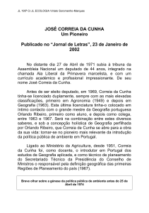 JL José Correia da Cunha Janeiro de 2002