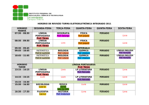 Horário de revisão de turma