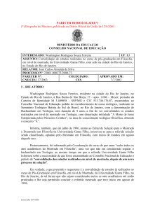 Parecer CNE/CES nº 137/2003, aprovado em 7 de