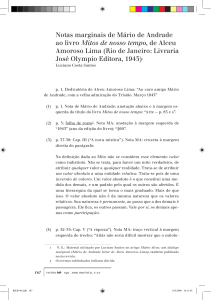 Notas marginais de Mário de Andrade ao livro Mitos de nosso