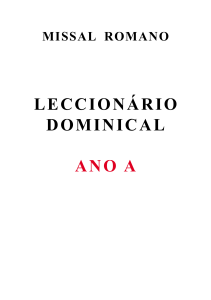 LECCIONÁRIO DOMINICAL ANO A