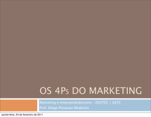 Os 4PS DO MARKETING - Diego Piovesan Medeiros