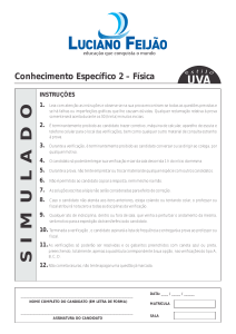 OSG23992 SIMULADO UVA - 2 FASE PROVA ESPECÍFICA Física