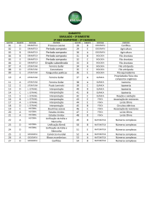 GABARITO SIMULADO – 3º BIMESTRE 3º ANO VESPERTINO – 2º