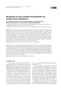 Mudanças na vida cotidiana de pacientes em terapia renal