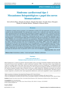 Síndrome cardiorrenal tipo 1 Mecanismos fisiopatológicos e papel