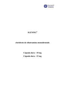 SLENFIG cloridrato de sibutramina monoidratado Cápsula dura