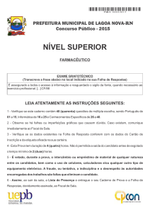 5 - FARMACEUTICO - LAGOA NOVA - SUPERIOR - CPCON