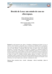 Brechó de Luxo: um estudo de caso no ciberespaço.