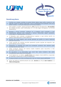 Caderno de Provas