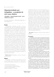 Hepatotoxicidade por ticlopidina - a propósito de três casos clínicos