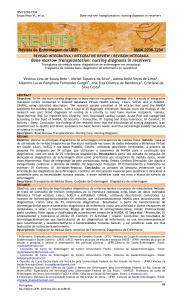 Bone marrow transplantation: nursing diagnosis in receivers