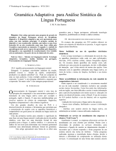 Gramática adaptativa para análise sintática da língua portuguesa