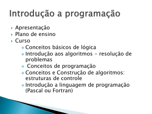 Introdução a programação - UFMT