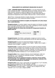 Regulamento XVII Campeonato Brasileiro de Agility