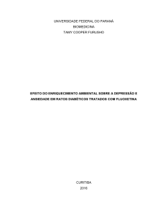 Efeito do enriquecimento ambiental sobre a depressão e a