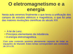 O eletromagnetismo e a energia