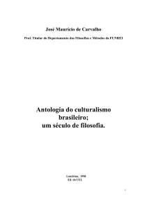 Antologia do culturalismo brasileiro 1