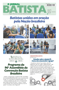 Batistas unidos em oração pela Nação brasileira