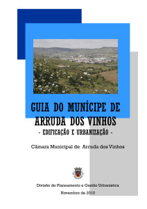 Guia do Munícipe - C.M. Arruda dos Vinhos