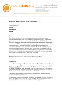 Consumo, mídia e design: crianças no século XXI.1