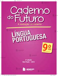 CADERNO DO FUTURO - PORTUGUÊS - 9 ANO PROF. - MIOLO