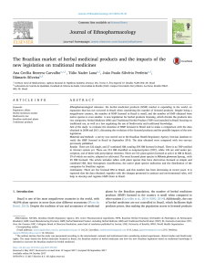 The Brazilian market of herbal  medicinal products and the impacts of the