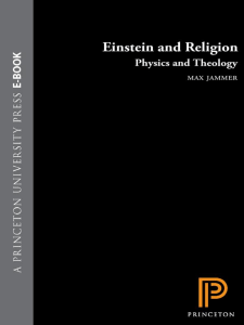 Max Jammer - Einstein and religion
