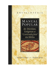 Manual de Dificuldades Bíblicas - Norman Geisler - Thomas Howe